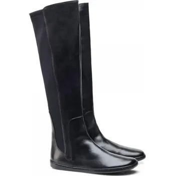 Dámské kozačky ZAQQ QATCH Nappa black / brown 37-44 NAPPA/NAPPA Dvouvrstvá hlazená kůže Černá 39