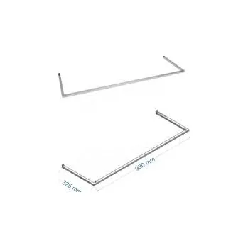 Prodejní regál Prodejní systém SCACCO MATTO 8340B, U-rampa 930 x 325 mm, chrom