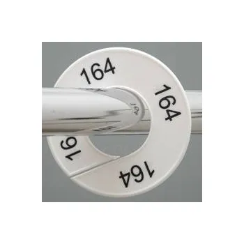 Ramínko Velikostní kruh, značení na štendr "164", bílý, černé písmo, 1ks