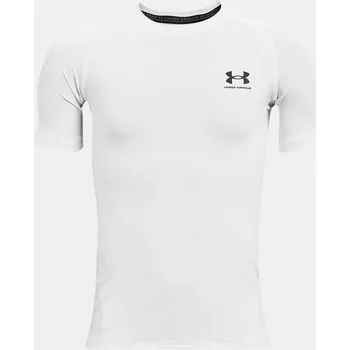 Chlapecké tričko Chlapecké tričko Under Armour HG Armour SS 1361723-100 Bílá YXL
