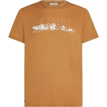 Pánské tričko Icebreaker Triko pánské Tech Lite III SS Tee Velikost: XXL / Barva (vzor): the peaks trail