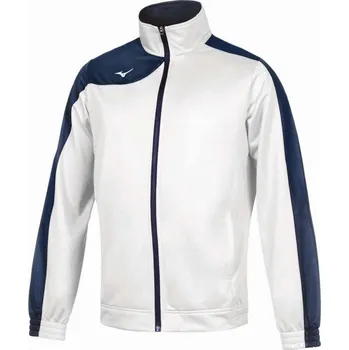 Dámská casual bunda Pánská sportovní bunda Mizuno Knitted Tracksuit velikost 3XL white/navy
