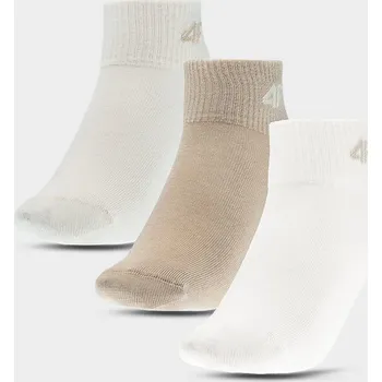 Dívčí bavlněné ponožky 4F - 3 páry velikost 32-35 multicolour