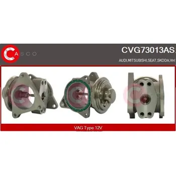 Palivový systém AGR-Ventil CASCO CVG73013AS