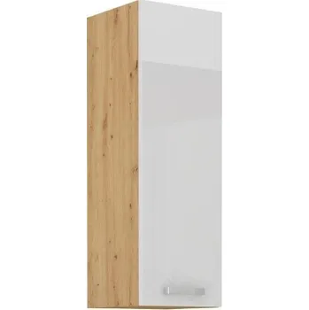 Kuchyňská skříňka 30 G-90 1F Horní skříňka ARTISAN bílý lesk/dub artisan