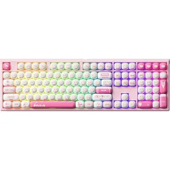 Klávesnice Akko MonsGeek MG108B Rainbow Marshmallows 6975351385660 Růžová