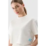 Dámské cropped tričko 4F velikost M off white