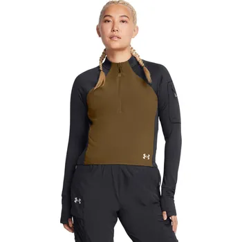 Dámské tričko Dámské triko Under Armour Trail Run Half Zip velikost XL anthracite