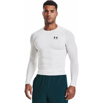 Pánské tričko Pánské kompresní triko Under Armour HG Armour Comp LS velikost 4XL white