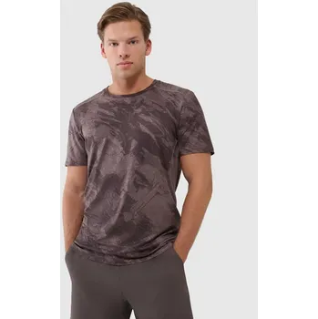 Pánské tričko Pánské funkční tričko 4F velikost M brown allover