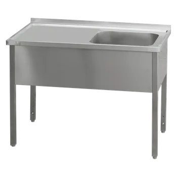 Kuchyňská pracovní deska REDFOX MSJOL 7010 STŮL MYCÍ JEDNODŘEZ 100x70x90 (odkapová plocha VLEVO)