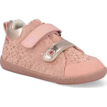 Dívčí zimní obuv Barefoot dětské zimní boty Garvalín - Serraje laminado wood růžové Velikost: 25