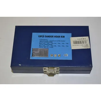 Sada nářadí Sada torxů v plechovám kufříku, imbus, torxy - 15ks