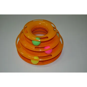 Hračka pro kočku HRAČKA PRO KOČKY - MÍČEK V TUNELU,3 PATRA,PYRAMIDA