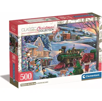 Puzzle Vánoční puzzle Vánoční vlak 500 dílků