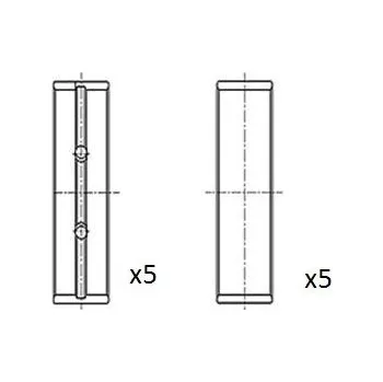 Kliková hřídel FAI AutoParts BM1112-STD Hlavní ložiska klikového hřídele (BM1112-STD)