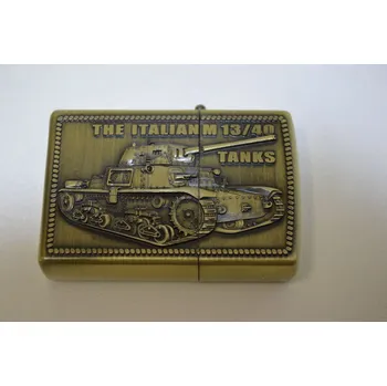 Zapalovač Benzínový zapalovač č. 90 - tank the italian M 13/40
