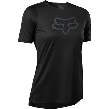 Cyklistické oblečení FOX - Dres dámský Flexair SS Jersey - Black M