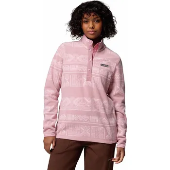 Dámská mikina Columbia Benton Springs™ Printed 1/2 Snap W 2085611659 - eraser pink/deschutes days L