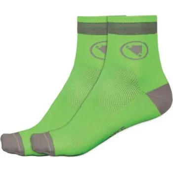 Pánské ponožky ENDURA - E0114GV Ponožky Luminite HI-VIZ green 2pack L-XL