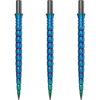 Šipka Náhradní hroty na steel šipky Cuesoul Touch Point II V Cuts duhové, 37mm, 3ks