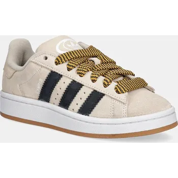 Chlapecké tenisky Dětské semišové sneakers boty adidas Originals CAMPUS 00s béžová barva, JP7623 12X, EUR 36