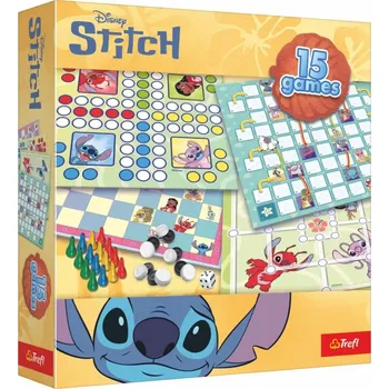 Desková hra Trefl Sada 15 her Stitch - společenská hra