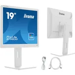 Bílý monitor iiyama ProLite B1980S-W1 19" TN LED 5:4 1280x1024, HAS, HDMI, DP, Reproduktory 0