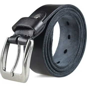 Opasek Pánský kožený pásek L267 černá 145 cm