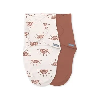 Dětský pokoj INGENUITY Zavinovačka SwaddleMe™ Ulitka bavlna Rising sun 2ks 0,5 TOG 0-3m