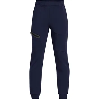 Dětské tepláky na volný čas Under Armour B UNSTOPPABLE FLEECE JOGGERS modré 1386689-410 - YXL | UK 9 | US 10