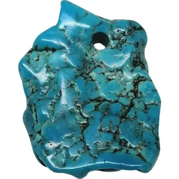 Přívěsek Tyrkys pravý s otvorem/vhodný jako přívěsek/, 24,6 g