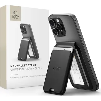 TECH-PROTECT MAGWALLET STAND MAGSAFE UNIVERSAL MAGNETIC CARD HOLDER BLACK