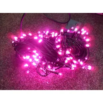 Vánoce PRC VÁNOČNÍ OSVĚTLENÍ 300 LED - RŮŽOVÉ ZD, BLIKAČKY