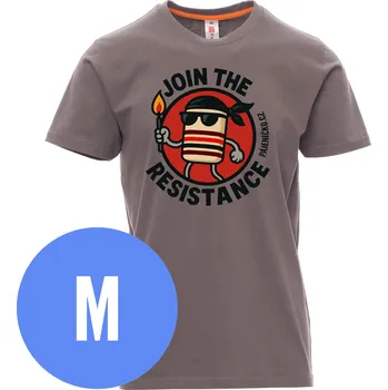 Pánské tričko Tričko JOIN THE RESISTANCE - Steel Gray, pánské, M