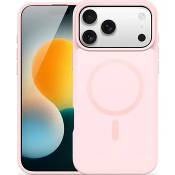 Pouzdro na mobilní telefon Kryt DUX DUCIS Yind pro iPhone 17 Pro Max - podp. MagSafe - plastový / gumový - světle růžový
