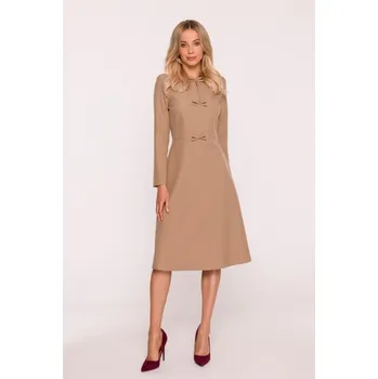 Dámské šaty Dámské šaty STYLOVE S413 BEIGE XXL