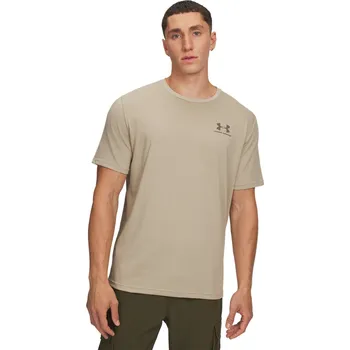 Pánská móda Pánské Tričko s krátkým rukávem UNDER ARMOUR UA M SPORTSTYLE LC SS 1326799-302 – Béžová S
