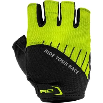 Cyklistické rukavice R2 - Rukavice dětské ATR48B HOPPY černo/neon žluté