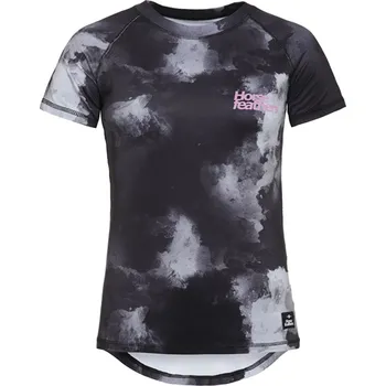 cyklistický dres HORSEFEATHERS - TW042C dres dámský Deco Bike grayscale