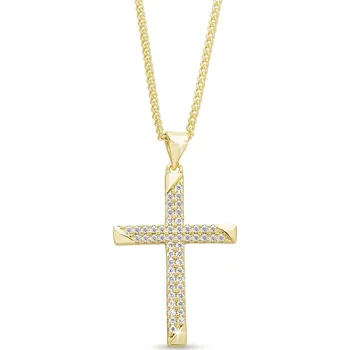 Řetízek Pozlacený řetízek s přívěskem křížku 2529