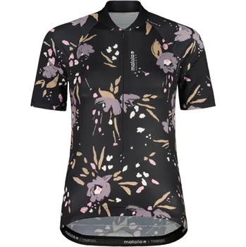 cyklistický dres MALOJA - Dres VilsaM AOP 1/2/ deep black XS