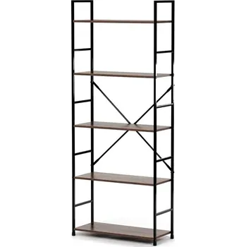 Knihovna Regál IVY - MDF, kov, více barev Barva: Staré dřevo