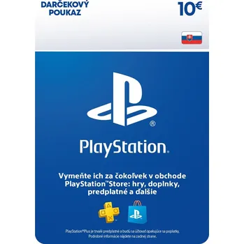 Hra pro PlayStation PlayStation Store SLOVENSKO el. peněženka - 10 EUR