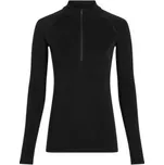 Icebreaker 300 MerinoFine Polar LS Half Zip Women Black černá L