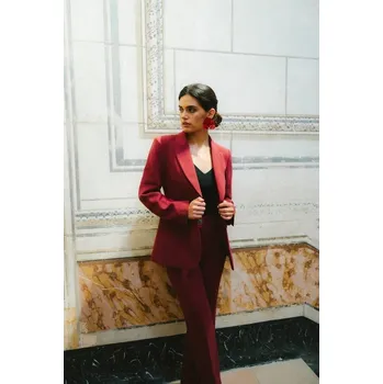 Dámské sako Dámské sako STYLOVE S417 MAROON XXL