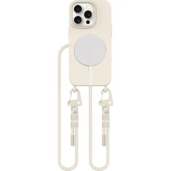 Pouzdro na mobilní telefon KRYT TECH-PROTECT MAGNECKLACE MAGSAFE IPHONE 15 PRO COSMIC LATTE