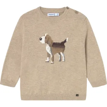 MAYORAL chlapecký svetr se psem béžová vel. 98 cm