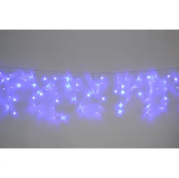 Vánoční dekorace PRC Vánoční venkovní závěs 5 modrý se záblesky