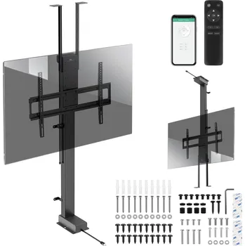 Televizní držák Elektrický stropní a podlahový úchyt, výsuvný Maclean, 43''-88'', VESA 600x400, max. 60 kg, 100-240V AC,50/60Hz